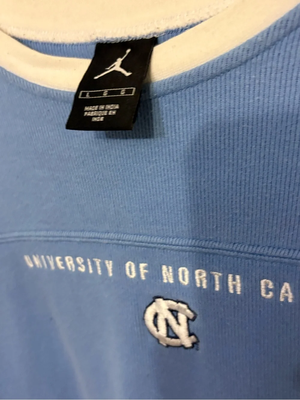 Vintage early 2000’s Jordan UNC University of North Carolina Sweatshirt size L